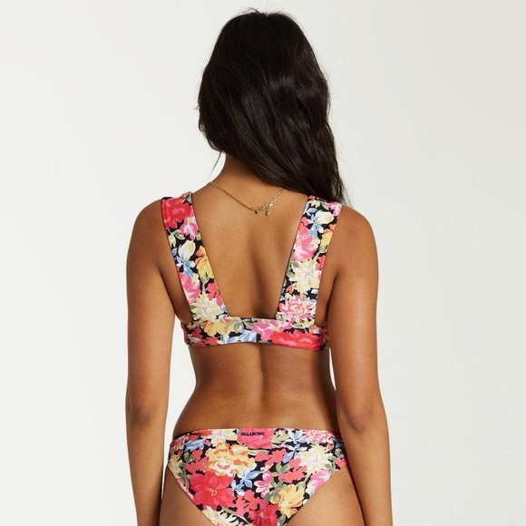 Billabong Floral Plunge Neck Bikini Top - Picture 5 of 5